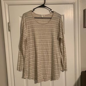 Downeast Outfitters Striped Tunic with Pockets